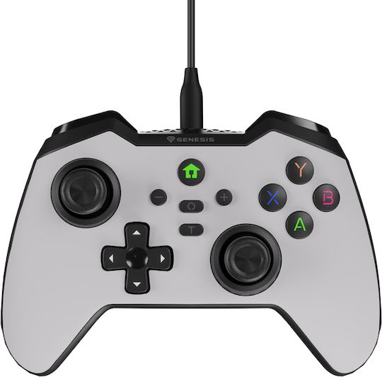 Genesis Mangan 300 Ενσύρματο Gamepad για Android / PC / Switch Λευκό