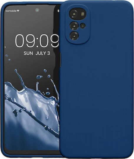 Matt Back Cover Silicon 1.2mm Albastru marin (Moto G22)