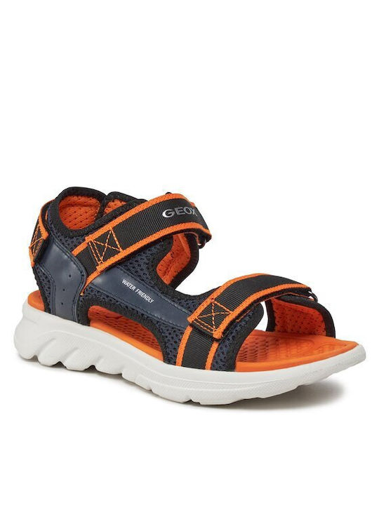 Geox Παιδικά Πέδιλα J Sandal Navy Μπλε