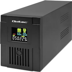Qoltec UPS Line-Interactive 2000VA 1200W με 2 IEC Πρίζες