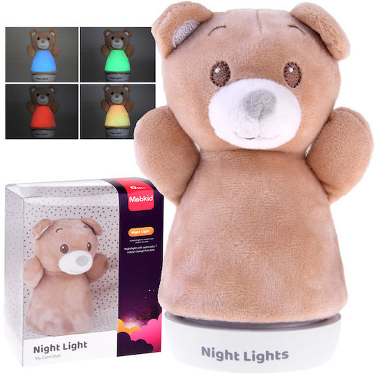 Jokomisiada Kids Decorative Lamp Teddy Brown 14.5x7x7εκ.