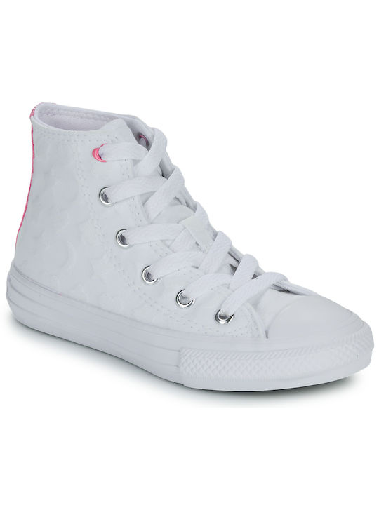 Converse Παιδικά Sneakers High Chuck Taylor All Star Λευκά