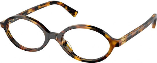 Miu Miu Weiblich Kunststoff Brillenrahmen Braun MU 01XV VAU1O1