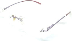 La Perla Transparent Women's Metal Prescription Eyeglass Frame