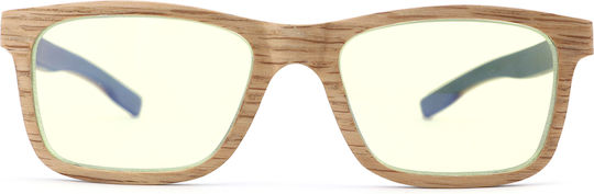 Daponte Holzartiger Brillengestell Braun DAP08K