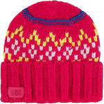 UGG Beanie Unisex Σκούφος Πλεκτός σε Φούξια χρώμα