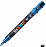 Posca Acrylic Markers Blue 6pcs