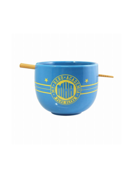 Just Funky My Hero Academia Serving Bowl Round Ceramic Blue
