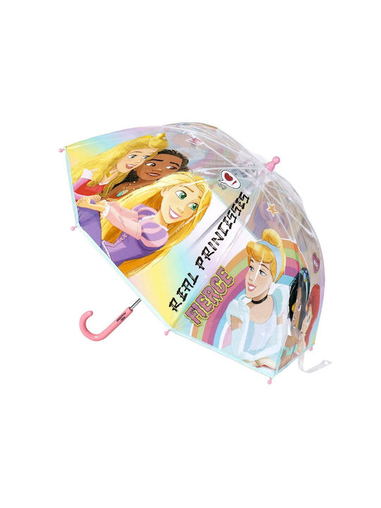 Kids Curved Handle Umbrella with Diameter 71cm Multicolour