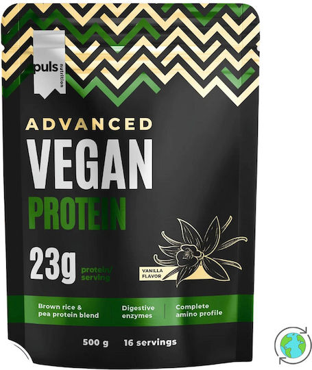Puls Nutrition Advanced Vegan Fara lactoza cu Aromă Vanilie 500gr