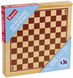 Game Wooden Checkers for Backgammon