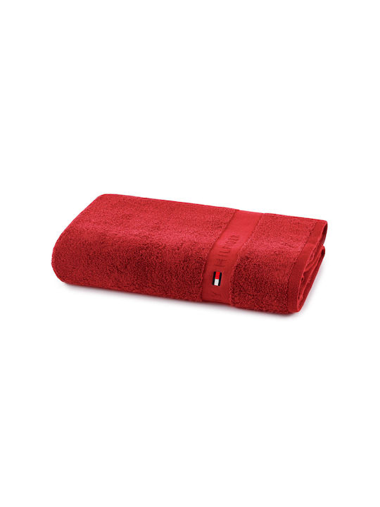 Tommy Hilfiger Bath Towel Legend 100x150cm. Red Weight 540gr/m²