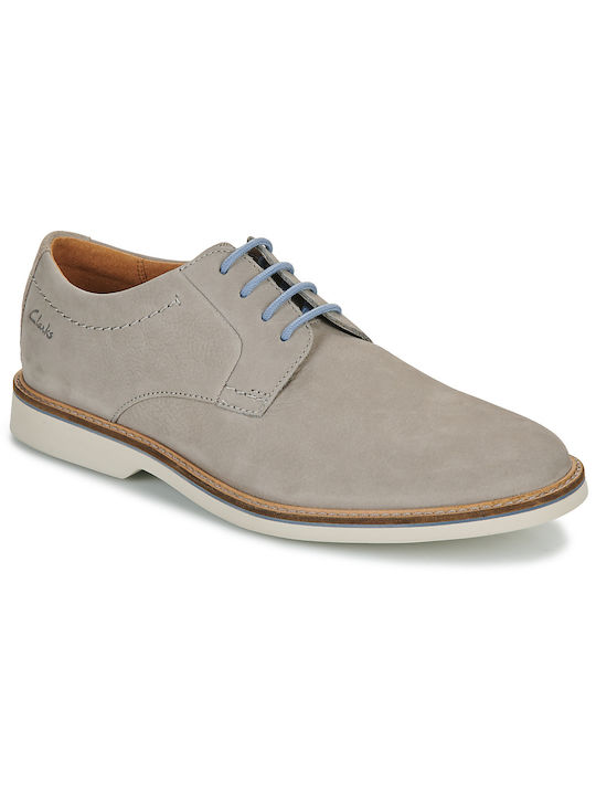 Clarks Lace Leder Herren Oxfords Gray