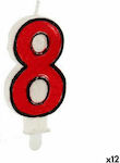 Birthday Candle Number "8" 12pcs S3624804