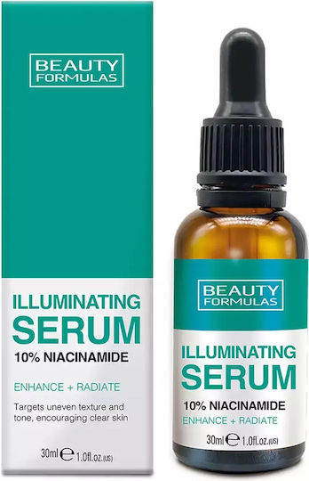 Beauty Formulas Илюминиращ Серум с 10% Ниацинамид за Лице за Блясък и Хранене 30 мл