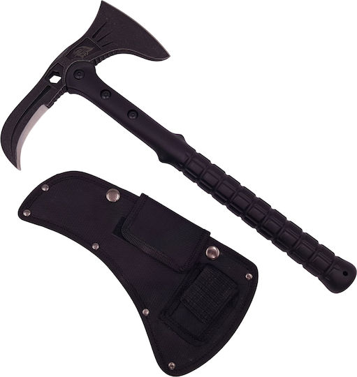Topor de supraviețuire Adventure, Oțel inoxidabil, Negru, 41 Cm