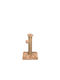 Gloriapets Cat Scratching Post Beige 39x39x80cm.