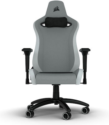 Corsair TC200 Fabric Gaming Chair with Adjustable Arms Light Grey / White