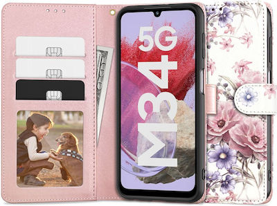 Tech-Protect Blossom Flower Wallet Δερματίνης Ανθεκτικό (Samsung Galaxy M34 5G)