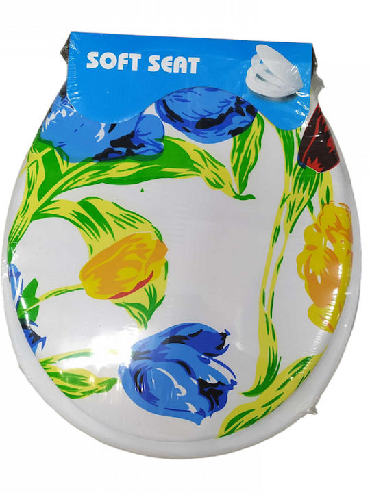 Toilettenbrille Kunststoff 43x35cm Blau
