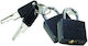 Travelite Padlock Brass with Key Black 1pcs