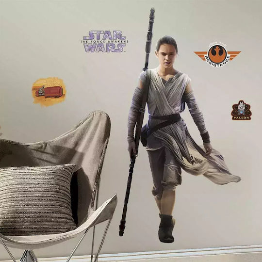 Dekorativer Aufkleber Wand Star Wars Ep Vii Rey 1Stück RoomMates Decor