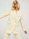 Jack & Jones Mary Blazer Γυναικείο Σακάκι Ιβουάρ