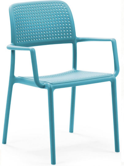 Outdoor Chair Polypropylene Bora Light Blue 57x58.5x86cm