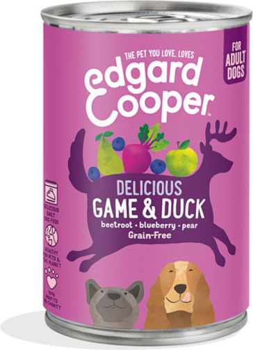 Edgar Cooper Edgar Cooper Nasses Hundefutter mit Ente ohne Getreide 400gr