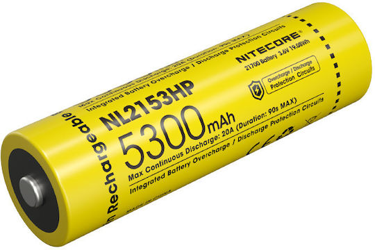 NiteCore NL2153HP Презареждаща батерия 21700 Li-ion 5300mAh 3.6V 1бр