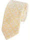 Men's Tie Silk Printed in Yellow Color