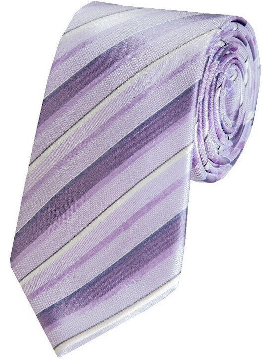 Herren Krawatte Seide Gedruckt in Lila Farbe