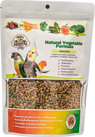 Evia Parrots Τροφή σε Pellet για Παπαγαλάκια 500gr