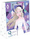 Diakakis Paper Bag for Gift with Theme "Frozen" Purple 33x45x12cm.