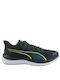 Puma Reflect Lite Ανδρικά Αθλητικά Παπούτσια Running Μαύρα