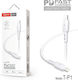 Tranyoo T-P1 USB-C to Lightning Cable Λευκό 1m (72007)