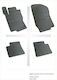 Refref Set of Front and Rear Mats 4pcs Tray Type for Mercedes-Benz ML 2005-2013 Black