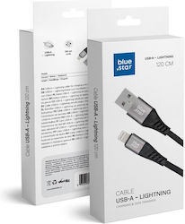 Blue Star Braided USB-A to Lightning Cable Black 1.2m (594889)
