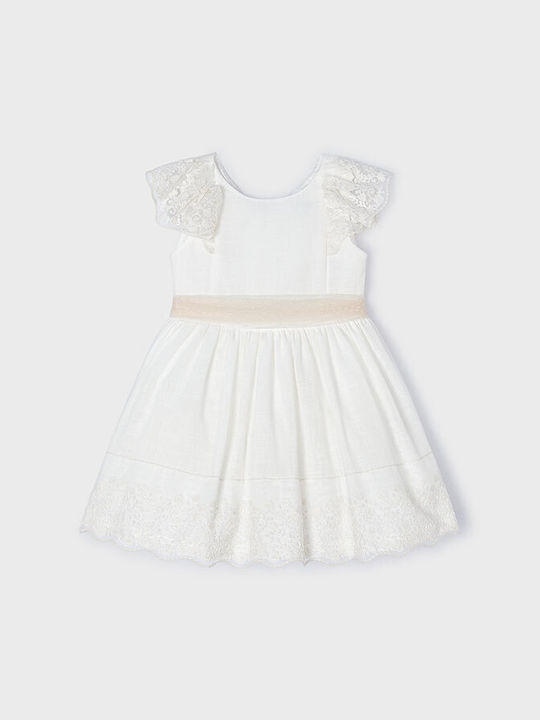 Mayoral Kids Dress ecru