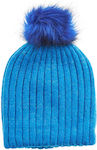 Verde Pom Pom Beanie Beanie in Blau color