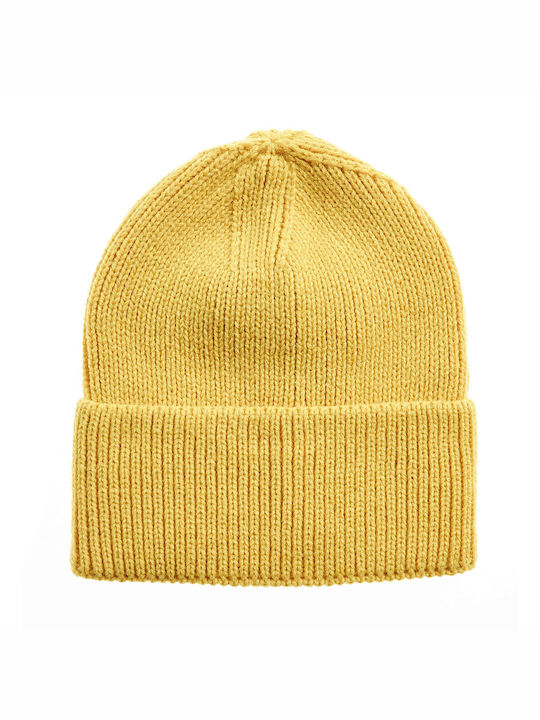 Verde Beanie Beanie Knitted in Yellow color