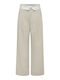 Hw Dama Tesatura Pantaloni Pumice Stone Ecru