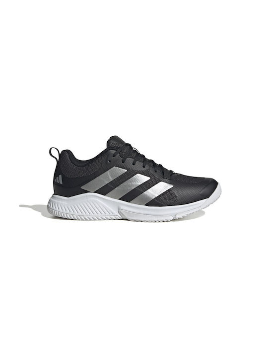 adidas Court Team 2.0 Volleyball Core Black / Silver Metallic / Cloud White
