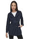 Only Women's Midi Gabardine with Buttons Night Sky