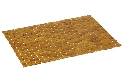 Bakaji Bathtub Mat with Suction Cups Brown 42x60cm