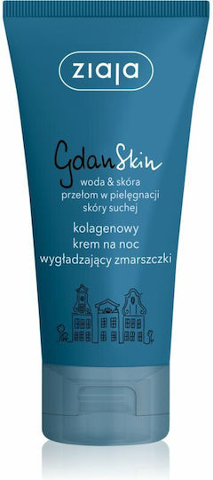 Ziaja Gdan Skin Ενυδατική & Αντιγηραντική Κρέμα Προσώπου Νυκτός με Κολλαγόνο 50ml
