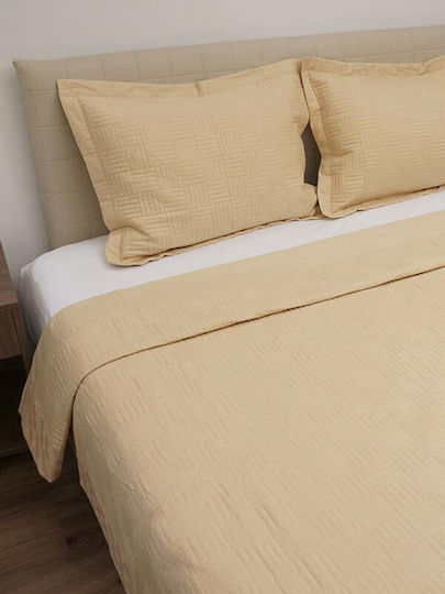 Sunshine Module Cuvertură Extra-dublu Bumbac Cremă 220x240cm 3buc