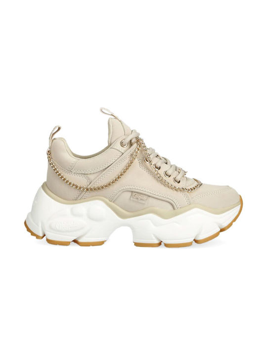 Buffalo Binary Chain Femei Chunky Sneakers Cream / Gold