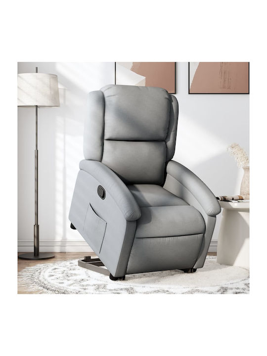 Relax Armchair with Footstool Light Grey 71x86....