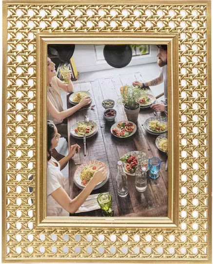 Kare Design Wooden Photo Frame With Gold Frame